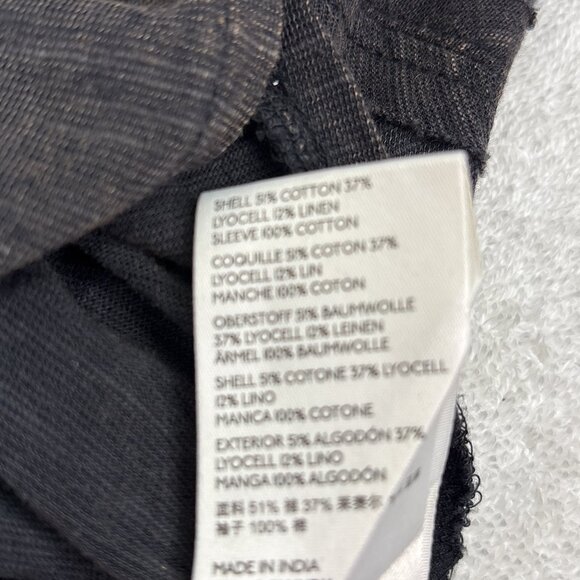 WE THE FREE Free People So Edgy Tee in Washed Black Crochet Sleeve Size XS - Picture 12 of 12